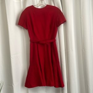 Lanz Original Vintage Wool Red Dress